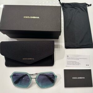 D&G Dark blue 56mm Square Sunglasses